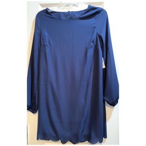 Scalloped Dress open back